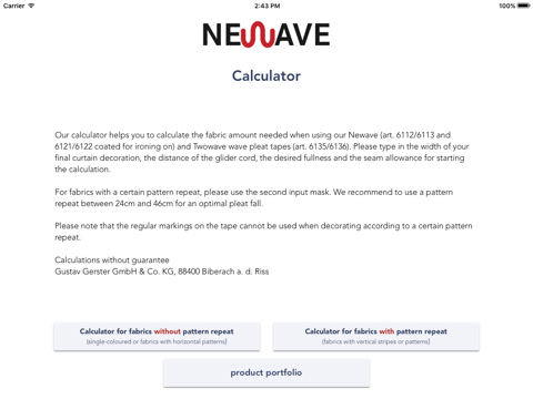 NEWAVE Calculator – Gerster - náhled
