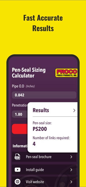 PROCO Pen-Seal calculator(圖2)-速報App