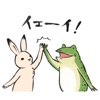 Animal Ukiyoe sticker1 (鳥獣戯画１)