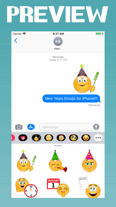 New Year Emoji screenshot 2