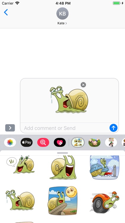 Snail Emoji Stickers