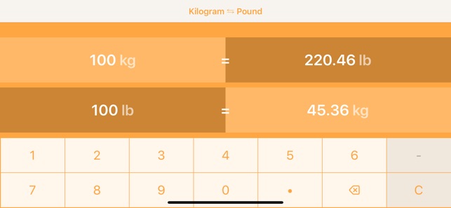 千克 成 磅 | kg 成 lb(圖6)-速報App