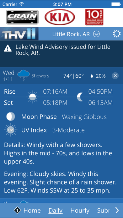 THV11 Weather screenshot 2