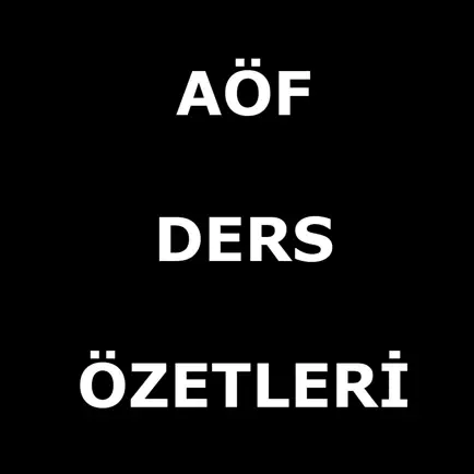 Aöf Ders Özetleri Читы