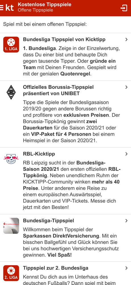 Kicktipp Overview Apple App Store Germany