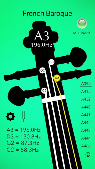 Cello Tuner Basic screenshot 3