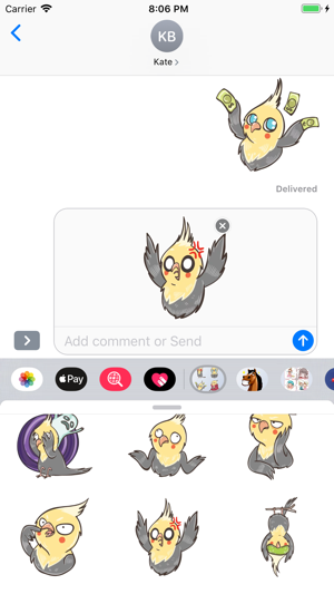 ParrotMoji - Parrot Stickers(圖6)-速報App