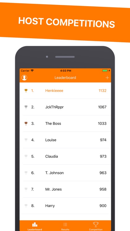 KeepScore - Competitions