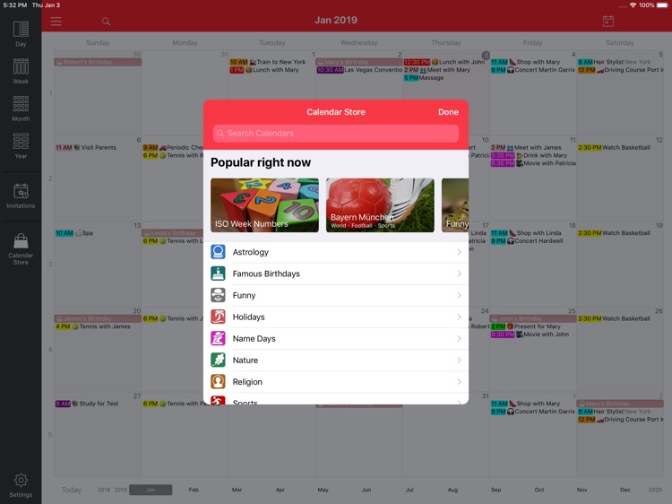 WeekCal iPad - Fully Unlocked