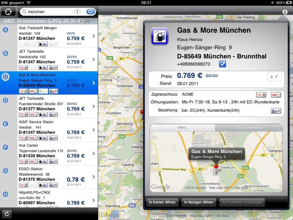 Gas Tanken für iPad (LPG) screenshot 3