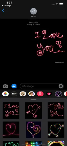 Game screenshot Love Heart Neon Stickers mod apk