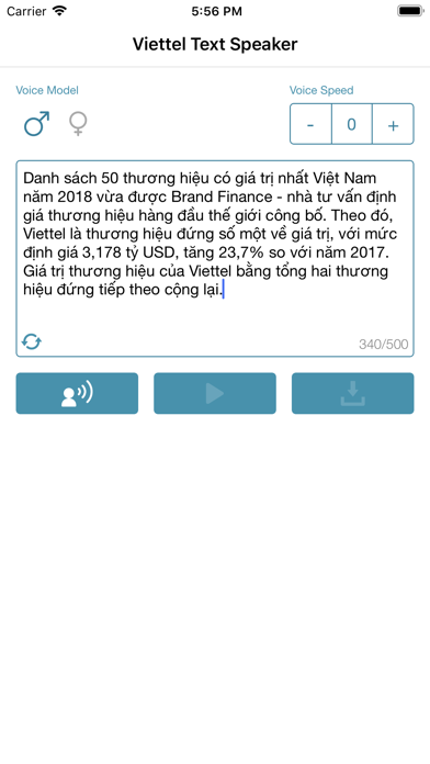 Viettel Text Speaker screenshot 2