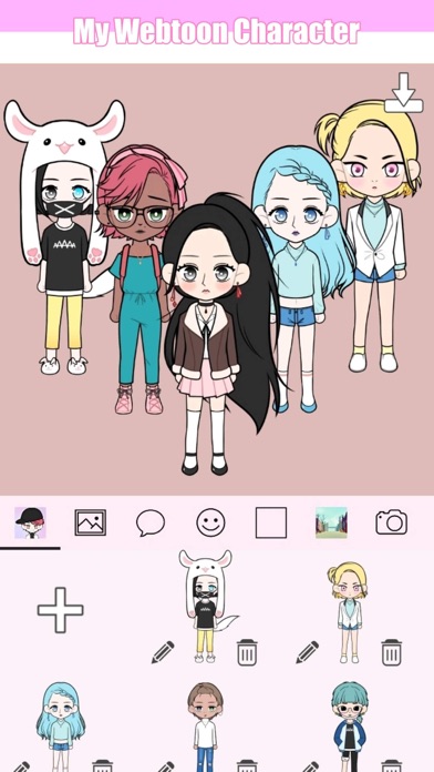 How to cancel & delete My Webtoon Character - K-pop from iphone & ipad 4