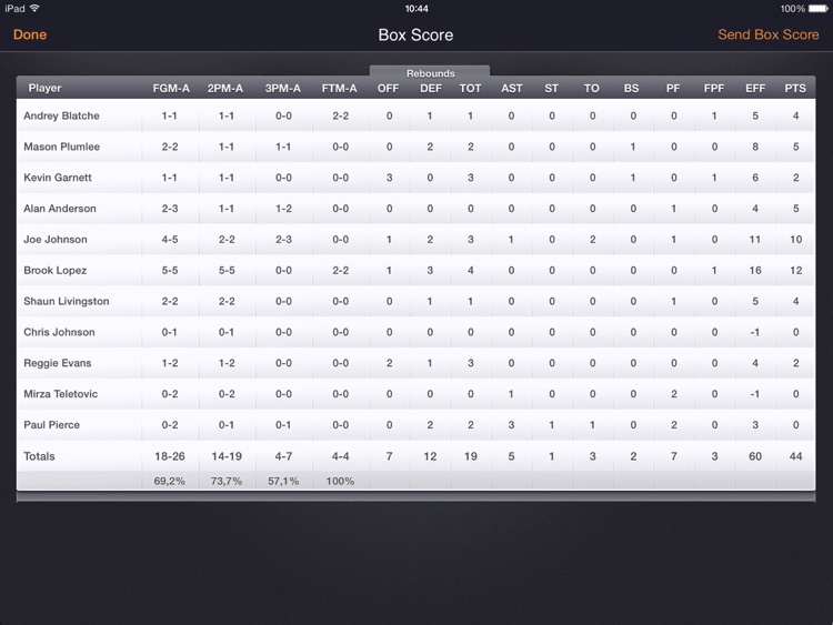 Basketball Stats PRO Lite screenshot-4