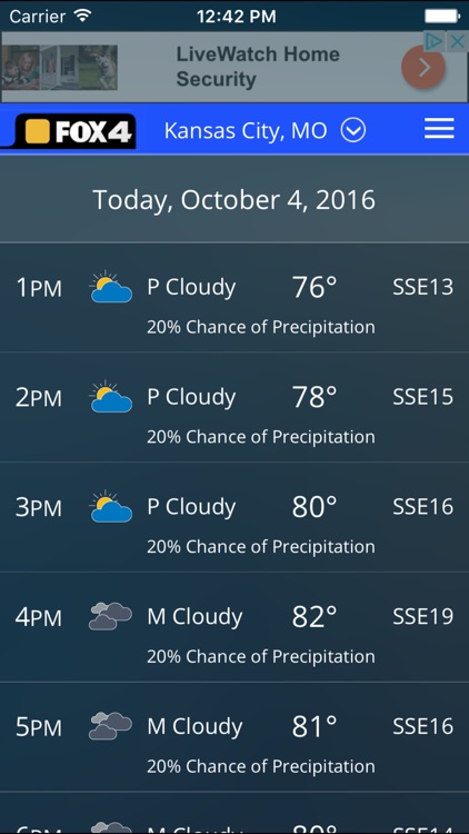 Wdaf Fox 4 Kansas City Weather By Tribune Broadcasting Company 4019