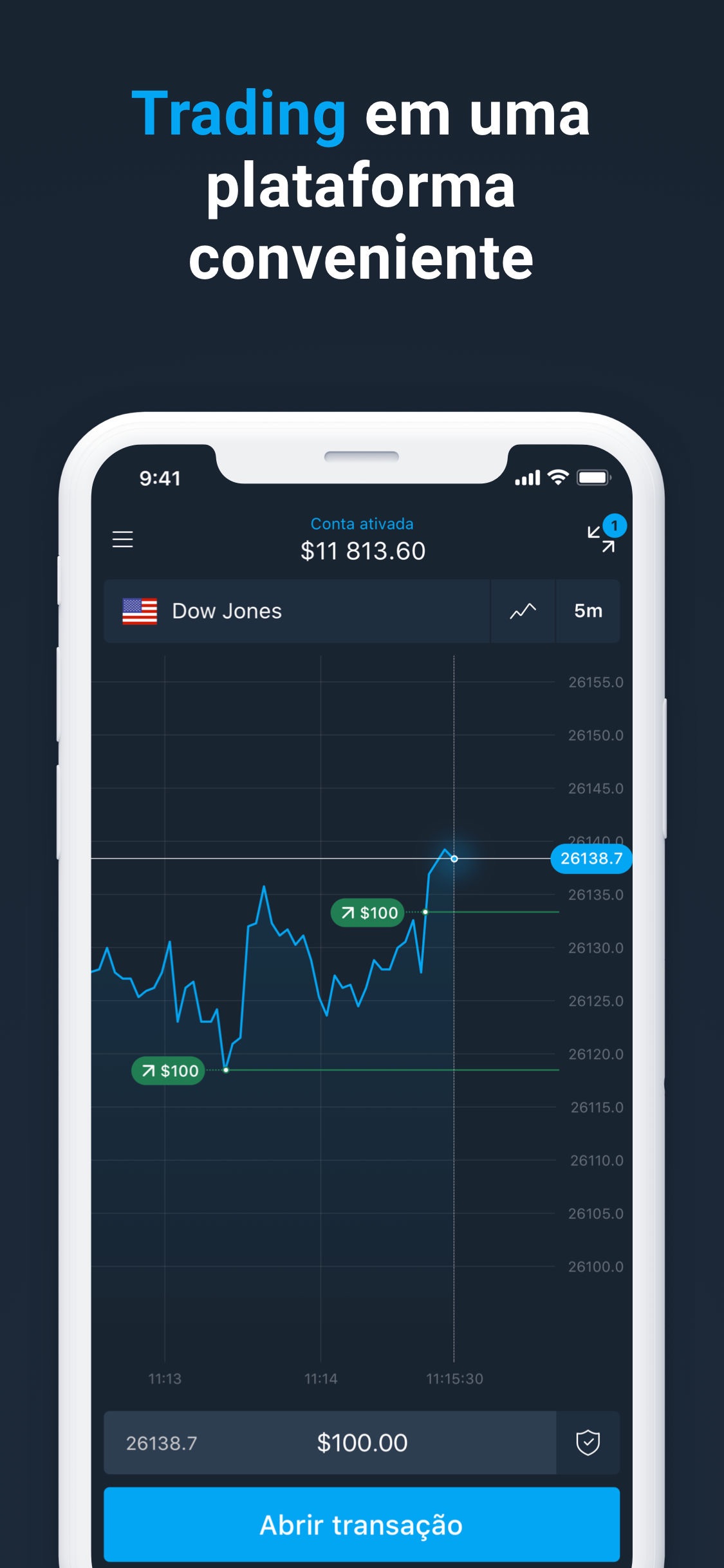 Screenshot do app Olymp Trade - Negocie online