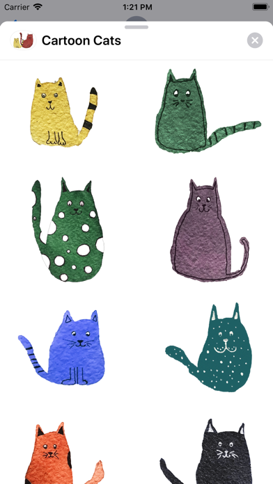 Cartoon Cat Sticker Pack screenshot 3