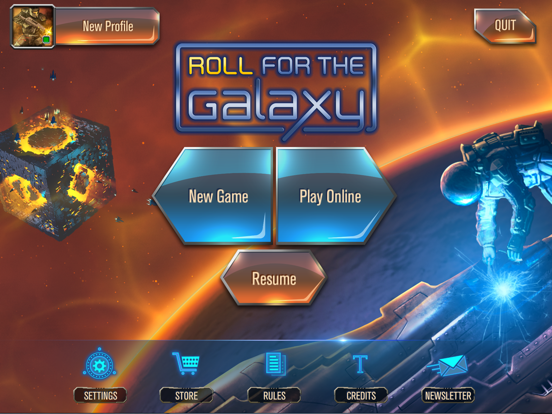 Roll for the Galaxy на iPad