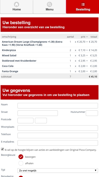 Pizzeria Vreeswijk Nieuwegein screenshot-5