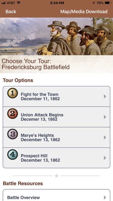 How to cancel & delete Fredericksburg Battle App from iphone & ipad 3