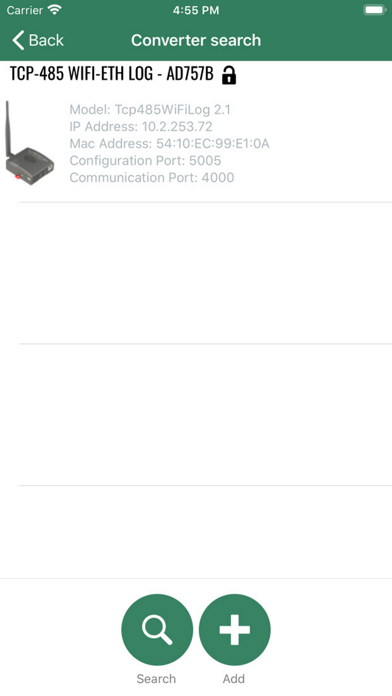 TCP-485 Config screenshot 2