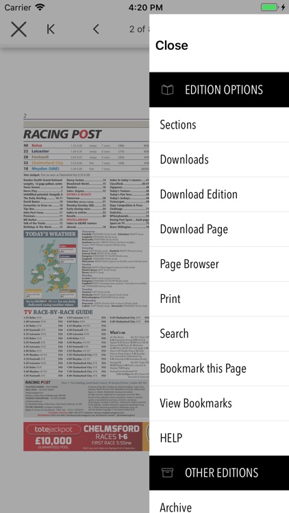 Racing Post Digital Newspaper screenshot-4