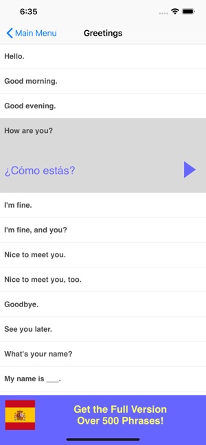 Speak Spanish Phrasebook Lite(圖2)-速報App