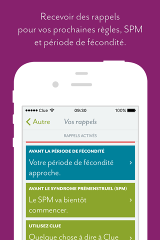 Clue Period Tracker & Calendar screenshot 3