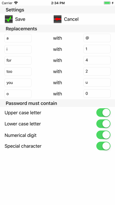 PassGen password generator US screenshot 3