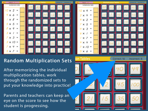 Multiplication Tables - Math screenshot 4