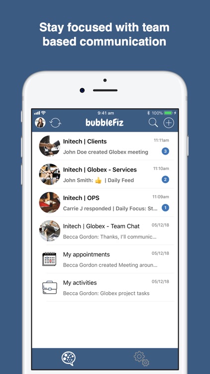 bubbleFiz - Team Communication screenshot-0