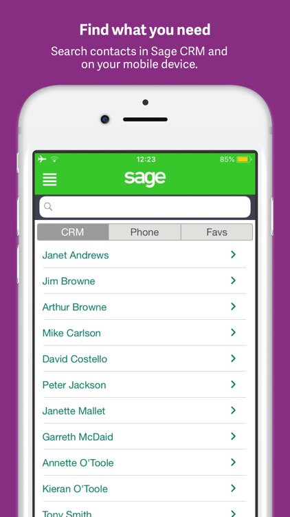 Sage CRM for iPhone screenshot-3