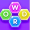 A word puzzle game with hexa creative concept