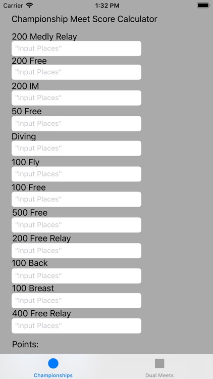 Swimming Calculator