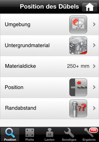 Hilti Anchors Selector screenshot 2