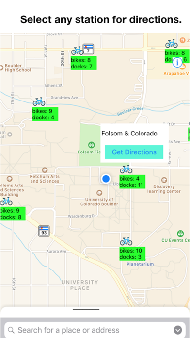 Bike Stations Boulder screenshot 2