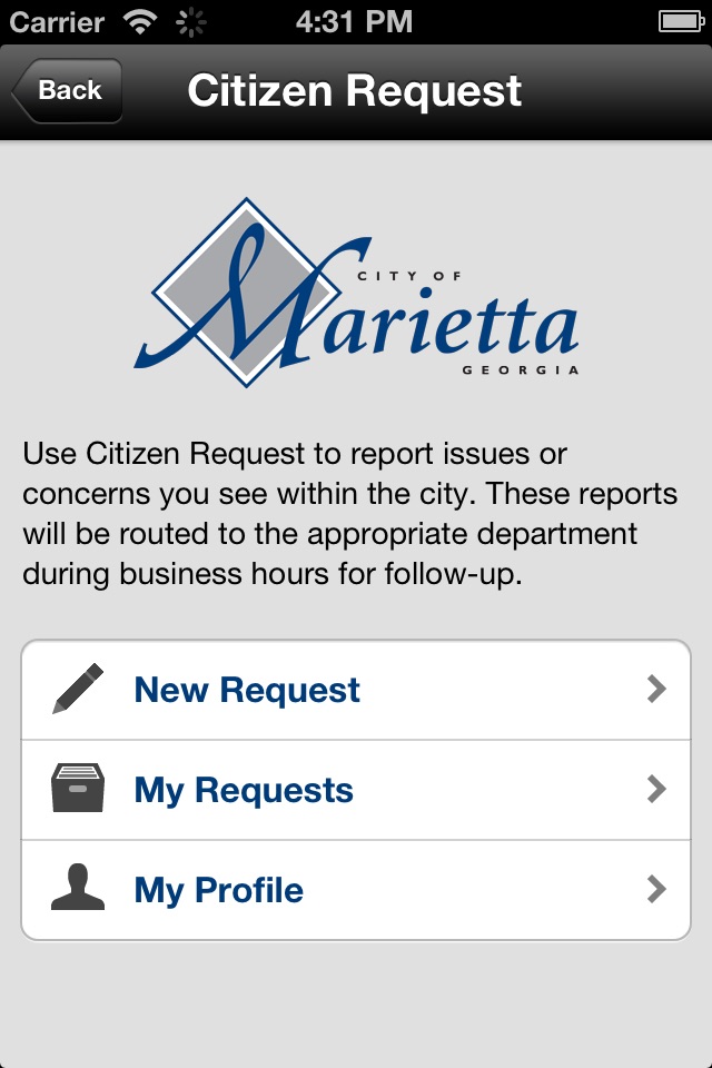 MyMarietta screenshot 2