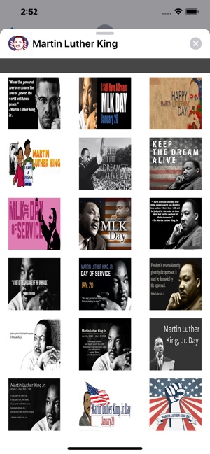 Martin Luther King Stickers