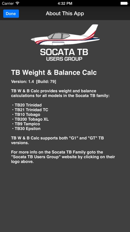 Socata TB Weight and Balance screenshot-3