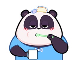 Funny Panda Animated Emoji Stickers