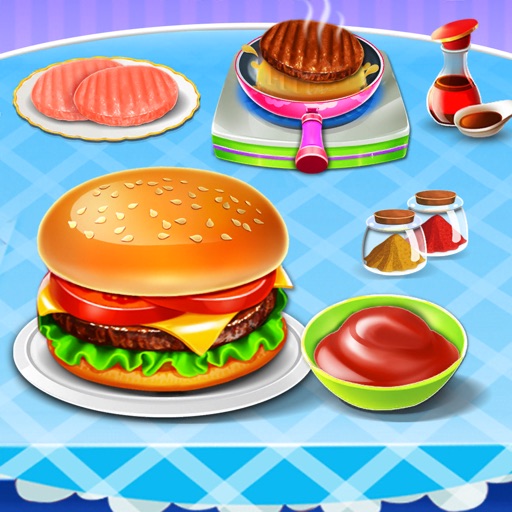 Burger Maker Food Kitchen Game Icon