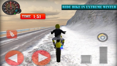 Winter Skill Driving Motorcycl screenshot 2