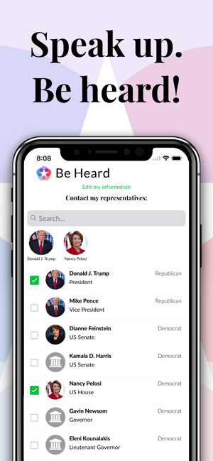 Be Heard: Contact Your Reps(圖1)-速報App