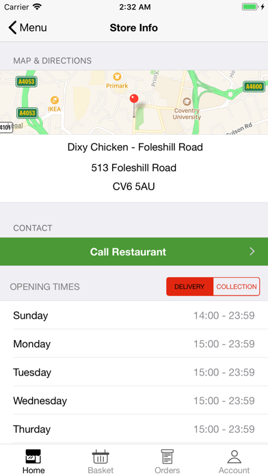 How to cancel & delete Dixy Chicken - Coventry from iphone & ipad 4
