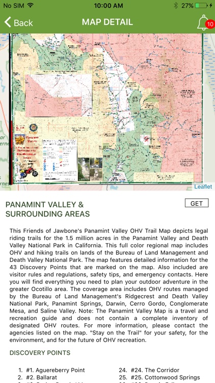 OHV Trail Map California