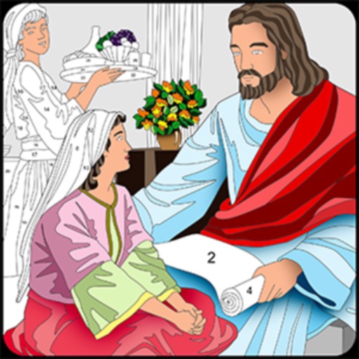 Bible Coloring Color By Number App for iPhone - Free Download Bible