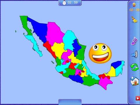 Mexico Puzzle Map - náhled