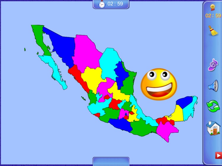Mexico Puzzle Map