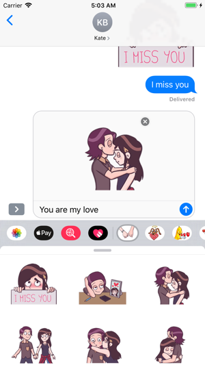 Young Couple Life Stickers(圖2)-速報App