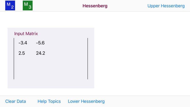 Hessenberg Matrix